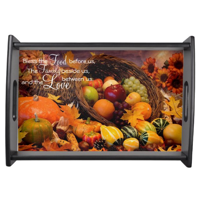 Cafe Serving Tray/Fall Harvest Serving Tray (Front)