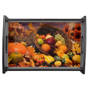 Cafe Serving Tray/Fall Harvest Serving Tray