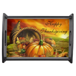 Cafe Serving Tray/Happy Thanksgiving Tray