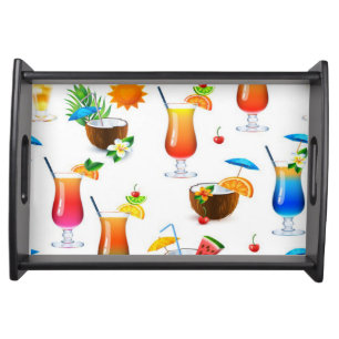 Cafe Serving Tray/Tropical Drinks Tray