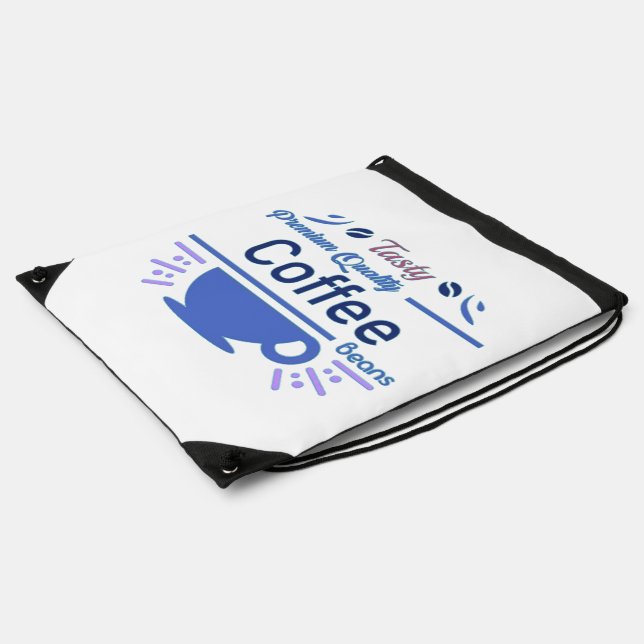 Cafe Sign Board Drawstring Bag (Side)