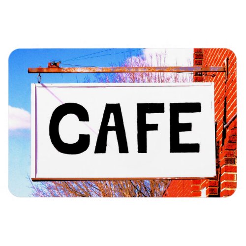 Cafe Sign Photography Magnet