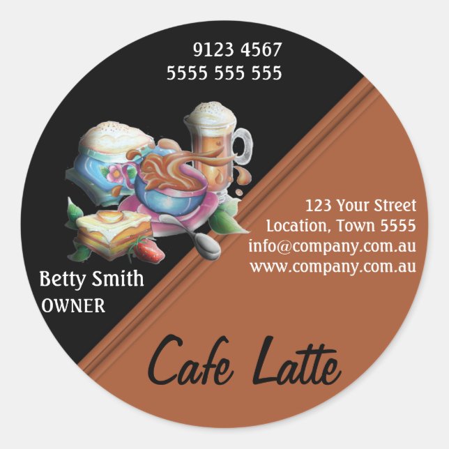 Cafe Sticker (Front)