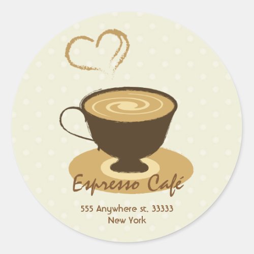 Cafe Sticker