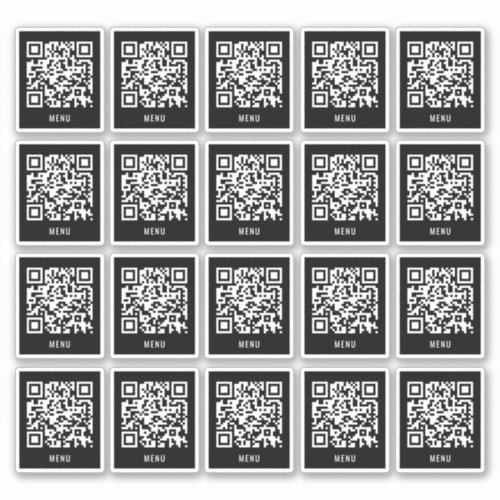 Cafe Table QR Code Sticker | Digital Menu Scan