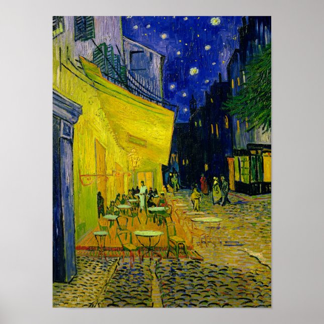 Cafe Terrace Arles, Place du Forum, 1888 Poster (Front)