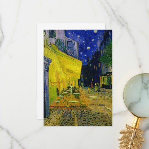 Cafe Terrace Arles Place du Forum by van Gogh Thank You Card