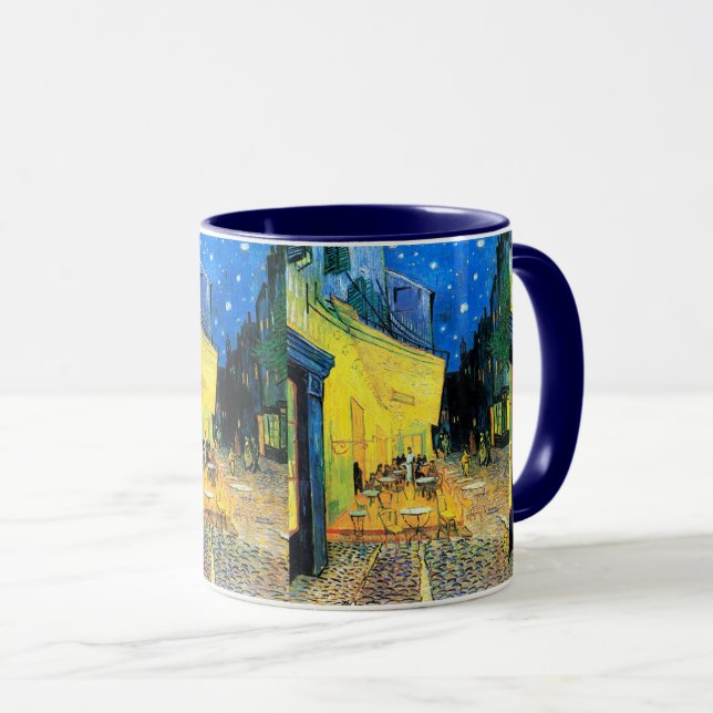 Café Terrace at Night (1888) Vincent Van Gogh Art Mug (Front Right)