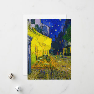 Cafe Terrace at Night by After Vincent van Gogh Holiday Card