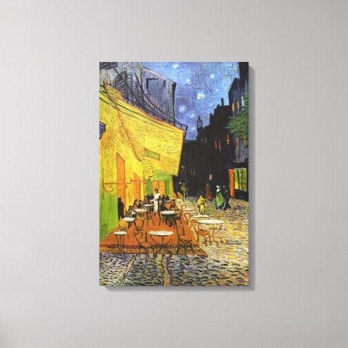 Cafe Terrace at Night by van Gogh Canvas Print