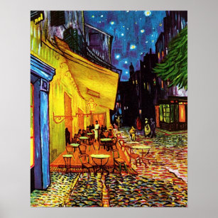 Cafe' Terrace at Night by Vincent Van Gogh a print