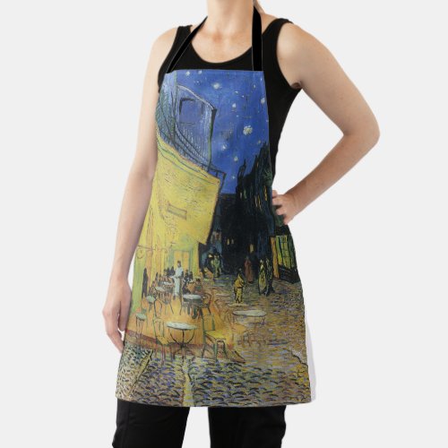 Caf Terrace At Night by Vincent van Gogh Apron