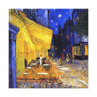 Café Terrace at Night by Vincent Van Gogh Canvas Print