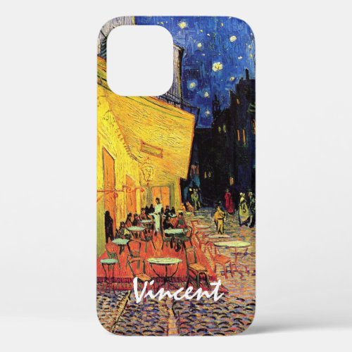 Cafe Terrace at Night by Vincent van Gogh iPhone 12 Case