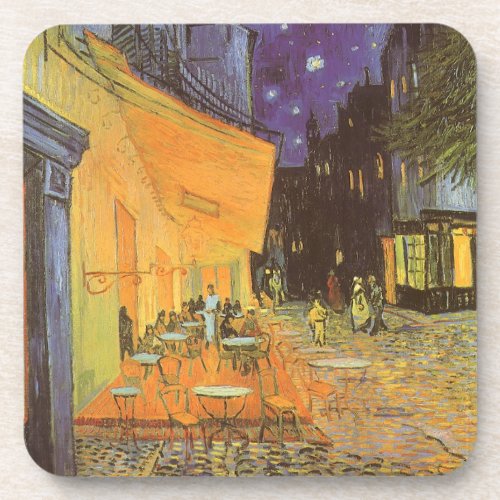 Cafe Terrace at Night by Vincent van Gogh Coaster