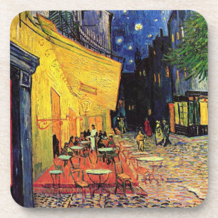 Cafe Terrace at Night by Vincent van Gogh Drink Coaster