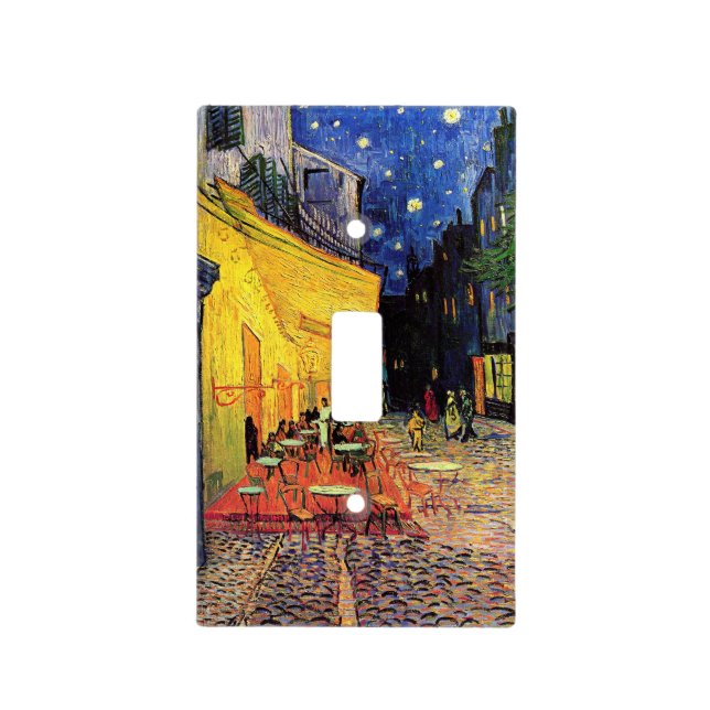 Cafe Terrace at Night by Vincent van Gogh Light Switch Cover (Front)