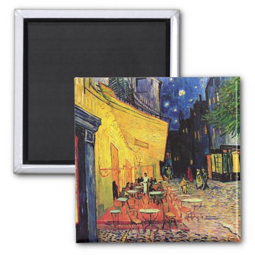 Cafe Terrace at Night by Vincent van Gogh Magnet