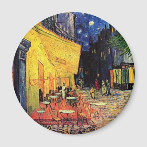 Cafe Terrace at Night by Vincent van Gogh Magnet