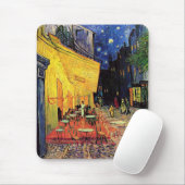 Cafe Terrace at Night by Vincent van Gogh Mouse Pad (With Mouse)