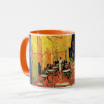 Cafe Terrace at Night by Vincent van Gogh Mug<br><div class="desc">Cafe Terrace on the Place du Forum by Vincent van Gogh is a vintage fine art post impressionism architectural cityscape painting. An exterior view of a restaurant with tables, chairs, waiters, and people dining. A beautiful night with stars in the sky in Arles, France. About the artist: Vincent Willem van...</div>