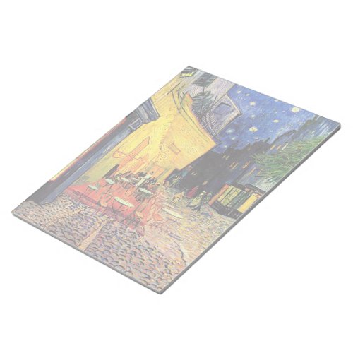 Cafe Terrace at Night by Vincent van Gogh Notepad