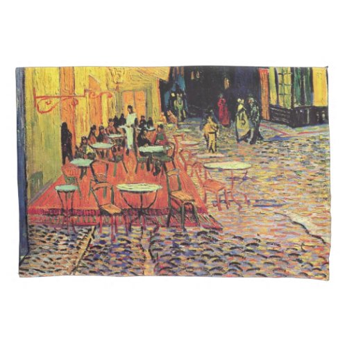 Cafe Terrace at Night by Vincent van Gogh Pillow Case