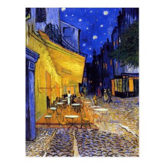 Cafe Terrace at Night by Vincent van Gogh Postcard