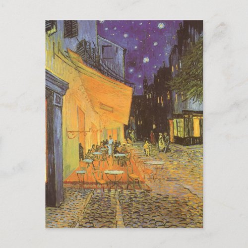 Cafe Terrace at Night by Vincent van Gogh Postcard
