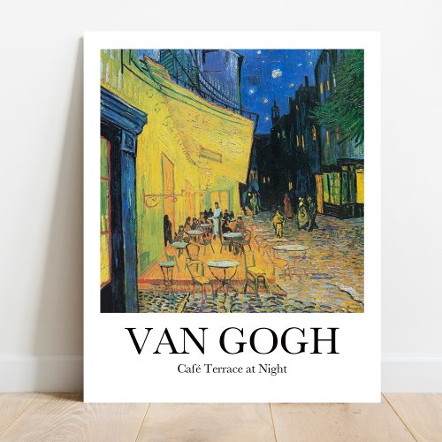 Cafe Terrace at Night by Vincent van Gogh Poster