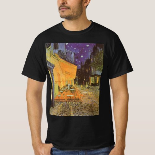 Cafe Terrace at Night by Vincent van Gogh T_Shirt