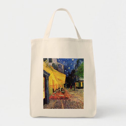 Cafe Terrace at Night by Vincent van Gogh Tote Bag