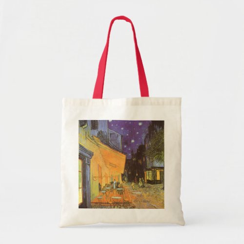 Cafe Terrace at Night by Vincent van Gogh Tote Bag