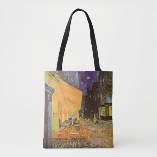 Cafe Terrace at Night by Vincent van Gogh Tote Bag