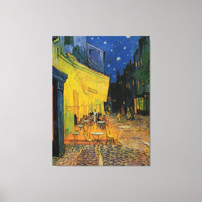 Cafe Terrace At Night Canvas Print (Front)