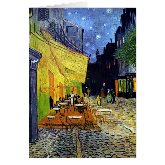 Cafe Terrace at Night Cards (Front)