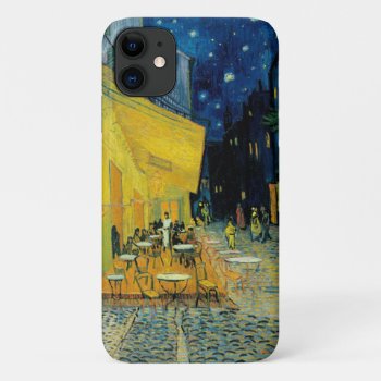 Café Terrace At Night Iphone 11 Case by vintage_gift_shop at Zazzle