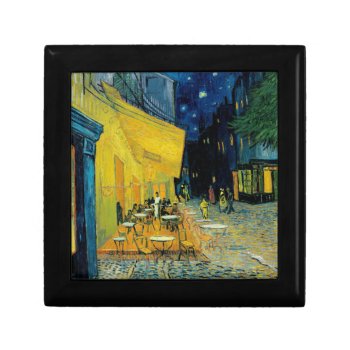 Café Terrace At Night Gift Box by vintage_gift_shop at Zazzle