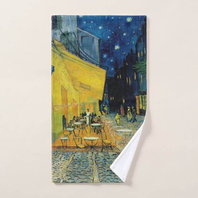 Café Terrace at Night Hand Towel (Hand Towel)
