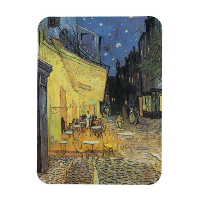 Café Terrace at Night Magnet (Vertical)