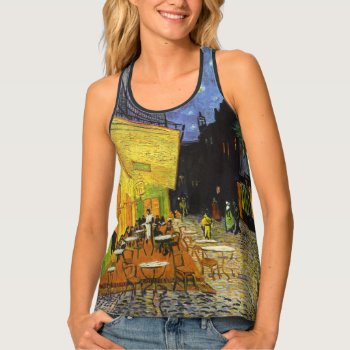 Cafe Terrace At Night Tank Top by aura2000 at Zazzle