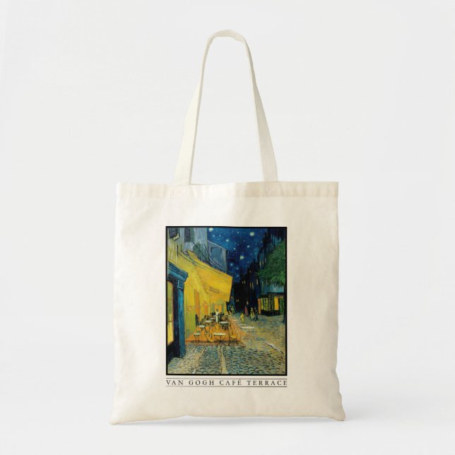 Café Terrace at Night Tote Bag (Front)