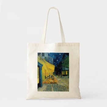 Café Terrace At Night Tote Bag by vintage_gift_shop at Zazzle
