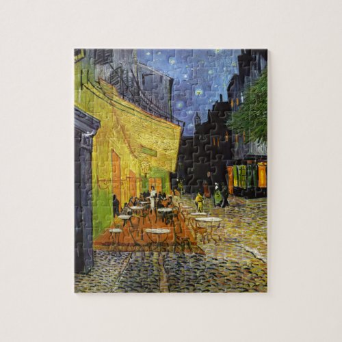 Cafe Terrace at Night Van Gogh Art Painting Jigsaw Puzzle