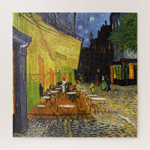 Cafe Terrace at Night Van Gogh Art Painting Jigsaw Puzzle