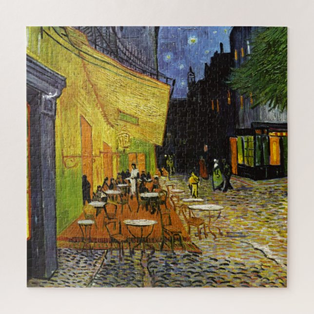 Cafe Terrace at Night Van Gogh Art Painting Jigsaw Puzzle (Vertical)