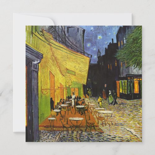 Cafe Terrace at Night Van Gogh Card