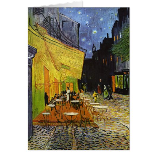 Cafe Terrace at Night Van Gogh Cards (Front)