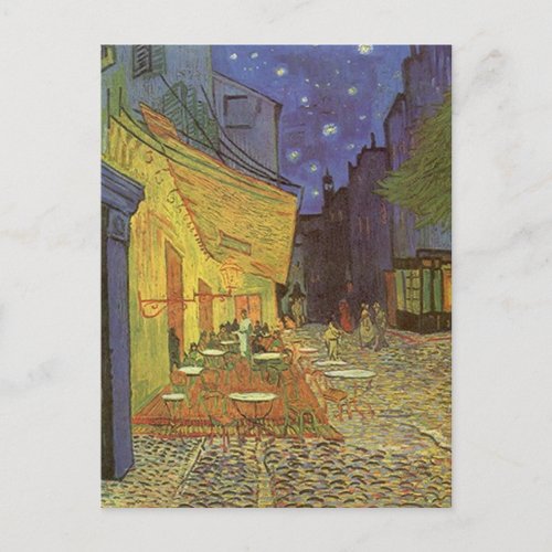 Cafe Terrace At Night Van Gogh coffeehouse Gifts Postcard