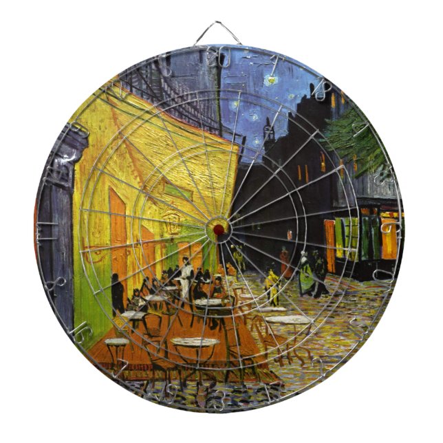 Cafe Terrace at Night Van Gogh Dartboard (Front)
